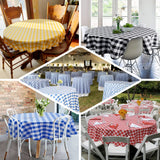 Buffalo Plaid Tablecloth | 70 inches Round | Checkered Gingham Polyester Tablecloth