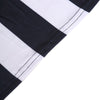Black & White Striped Spandex Stretch Fitted Cocktail Tablecloth - 160GSM Premium Spandex#whtbkgd