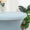 Dusty Blue Cocktail Spandex Table Cover