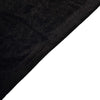 Black Premium Smooth Velvet Spandex Fit Cocktail Tablecloth With Foot Pockets