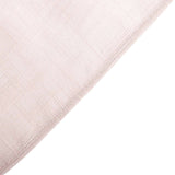 108 Inch | Linen Round Tablecloth, Slubby Textured Wrinkle Resistant Tablecloth - Blush | Rose Gold