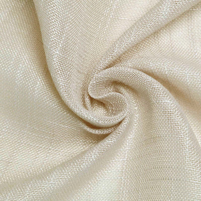 60x102 Beige Linen Rectangular Tablecloth | Slubby Textured Wrinkle Resistant Tablecloth#whtbkgd