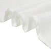 60x102 White Linen Rectangular Tablecloth |  Slubby Textured Wrinkle Resistant Tablecloth