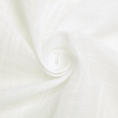 90x132 White Linen Rectangular Tablecloth, Slubby Textured Wrinkle Resistant Tablecloth#whtbkgd