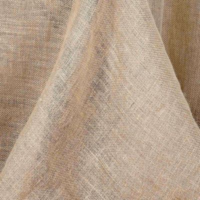 60"x126" Natural Rectangle Burlap Rustic Tablecloth | Jute Linen Table Decor#whtbkgd