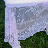 60"X126" Premium Lace Blush | Rose Gold Rectangular Oblong Tablecloth