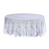 Lace Tablecloths, 108 inch Round Tablecloth, White Tablecloths | TableclothsFactory