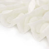 132Inch Ivory Leaf Petal Taffeta Round Tablecloth