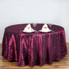 120" Burgundy Pintuck Round Tablecloth