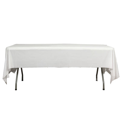 Rectangle Vinyl Tablecloth, PVC Plastic Spill Proof Disposable Waterproof Tablecloths