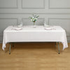 Rectangle Vinyl Tablecloth, PVC Plastic Spill Proof Disposable Waterproof Tablecloths