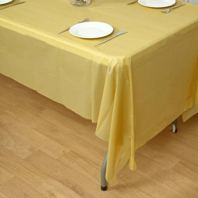 Rectangle Vinyl Tablecloth, PVC Plastic Spill Proof Tablecloths | Disposable Waterproof Tablecloths