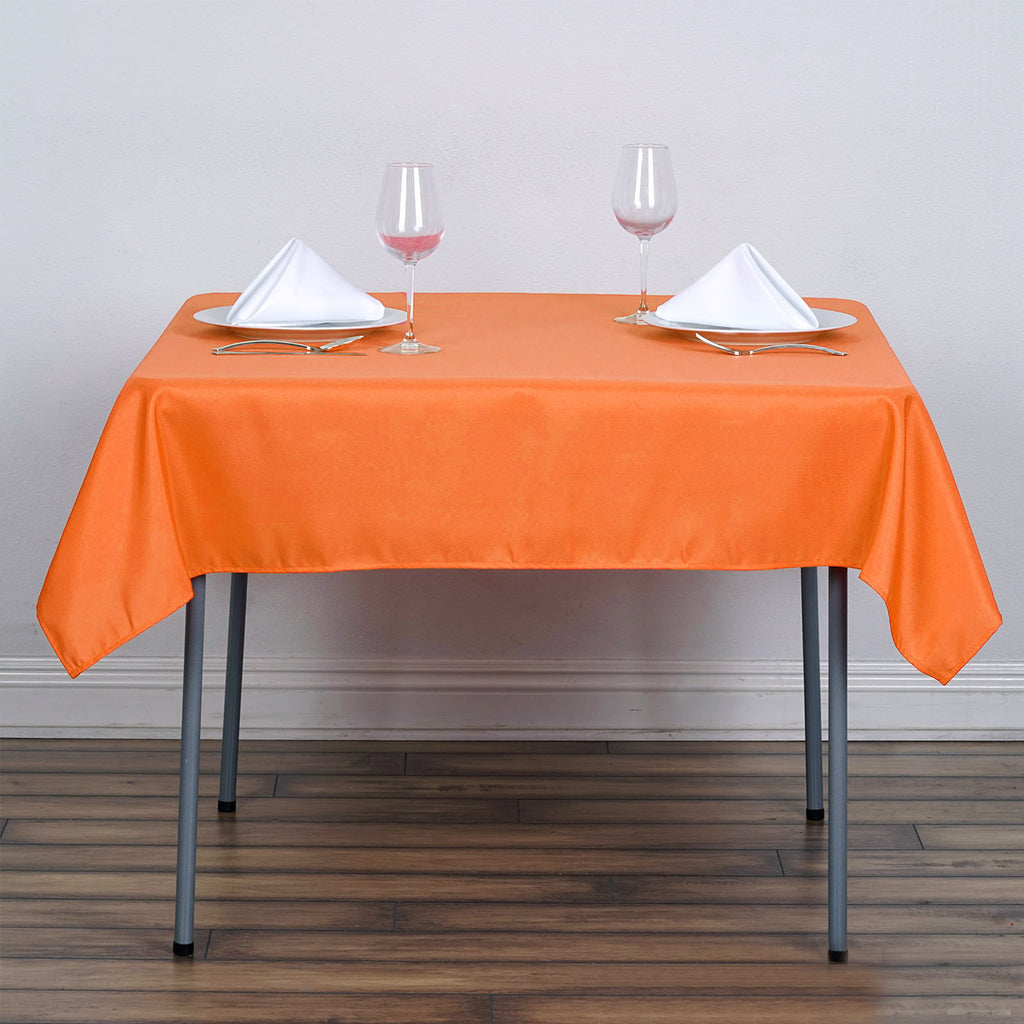 54" Square Polyester Table Overlay TableclothsFactory