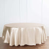 108" Beige Satin Round Tablecloth