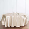 108" Beige Satin Round Tablecloth