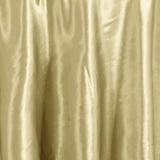 108inch Champagne Satin Round Tablecloth