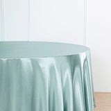 120" Dusty Sage Satin Round Tablecloth