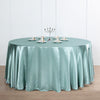 120" Dusty Sage Satin Round Tablecloth