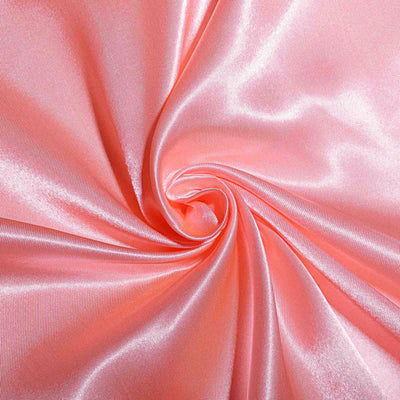 120 Coral Satin Round Tablecloth#whtbkgd