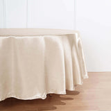 90inch Beige Satin Round Tablecloth