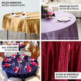 Satin Tablecloth, Round Tablecloth, Table Decoration