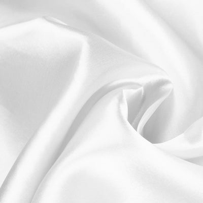 90" White Satin Round Tablecloth#whtbkgd