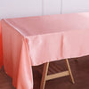 60x126 Coral Satin Rectangular Tablecloth