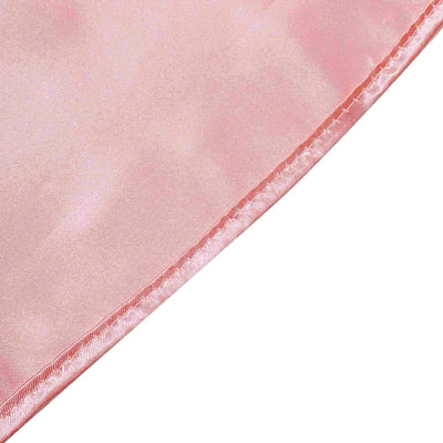 60x126 Coral Satin Rectangular Tablecloth