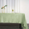 60inch x 126inch Sage Green Satin Rectangular Tablecloth