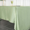 60inch x 126inch Sage Green Satin Rectangular Tablecloth