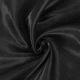 72x120 Black Satin Rectangular Tablecloth#whtbkgd