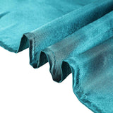 90"x156" Peacock Teal Satin Rectangular Tablecloth