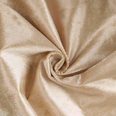 120inch Champagne Premium Velvet Round Tablecloth, Reusable Linen#whtbkgd