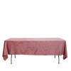 60x102inch Dusty Rose Premium Sheen Velvet Rectangle Tablecloth