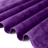 90x132Inch Purple Premium Velvet Rectangle Tablecloth, Reusable Linen