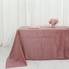 90x132inch Dusty Rose Premium Sheen Velvet Rectangle Tablecloth