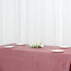 90x132inch Dusty Rose Premium Sheen Velvet Rectangle Tablecloth