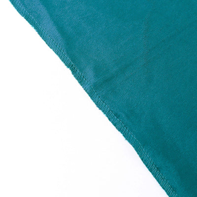 90Inchx156Inch Peacock Teal Premium Velvet Rectangle Tablecloth, Reusable Linen