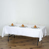 60" x 108" Clear 10 Mil Thick Eco-friendly Vinyl Waterproof Tablecloth PVC Rectangle Disposable Tablecloth