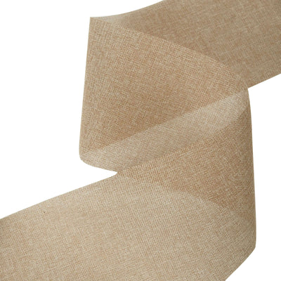 6 inch x 10 Yards | Natural | Polyester Burlap Fabric | Burlap Rolls Wholesale