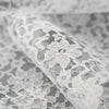 6 inches x 10 Yards White Floral Lace Fabric Bolt#whtbkgd