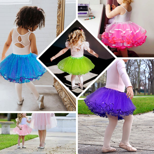 Adventurous Multi-color Sequined Tutu Skirt