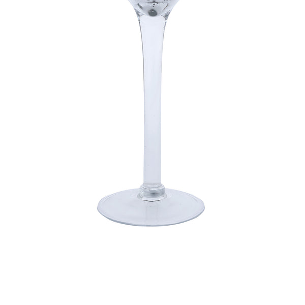 Set of 3 | Silver Long Stem Mercury Glass Cylinder Vase, Candle Holder Set