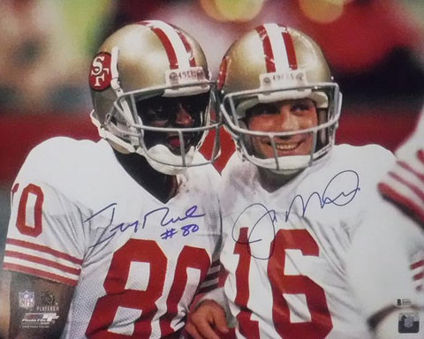 Joe Montana and Jerry Rice Signed Sports Memorabilia