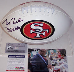 Signed Jerry Rice San Francisco 49ers Football