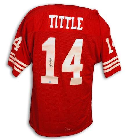 Y.A. Tittle Signed Sports Memorabilia