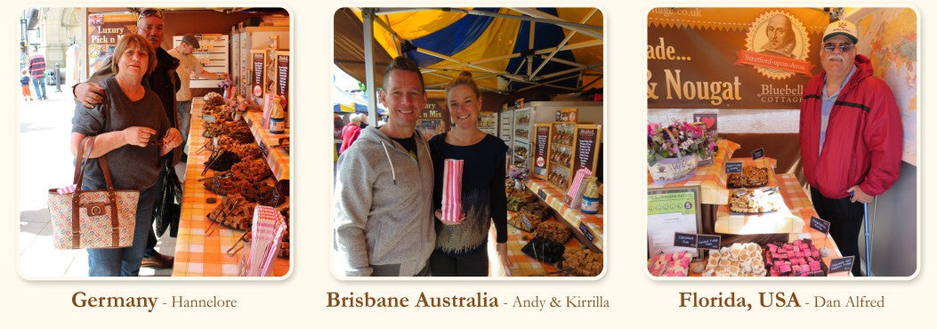 Bluebell Cottage customers from Germany Australia & USA