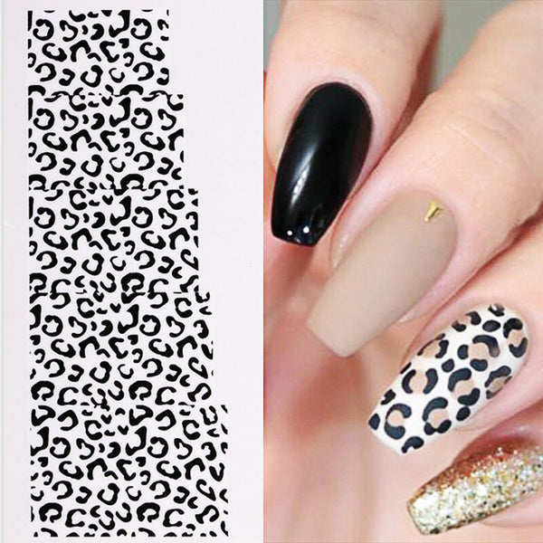 black and white nail stickers