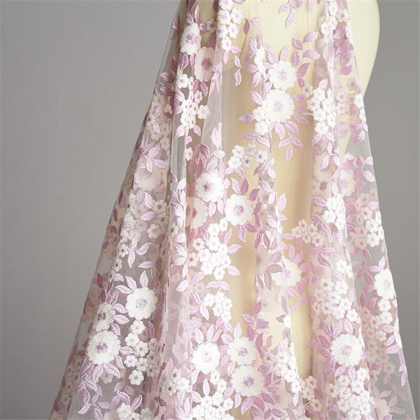 lavender lace fabric