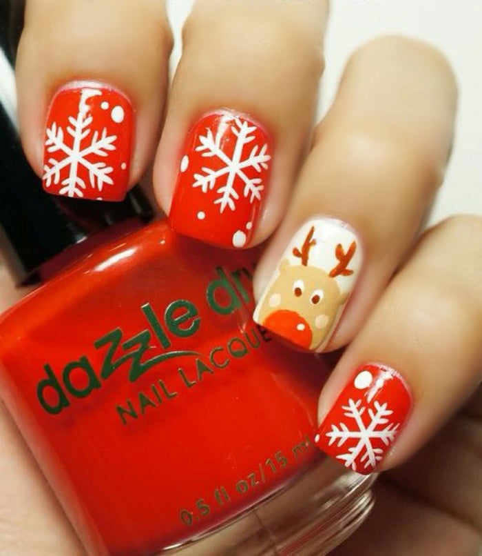 Hottest 50+ Christmas Nail Ideas for 2017-19